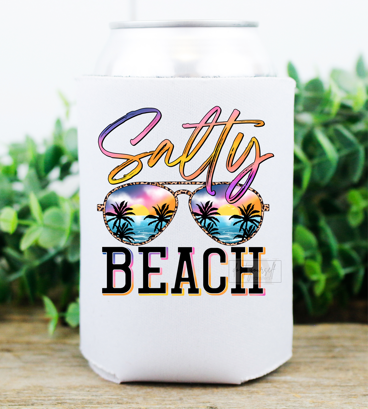 Salty Beach Sunglasses Summer palm trees size DTF TRANSFERPRINT TO ORDER
