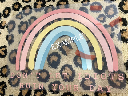 Bunny pastel colors Easter April size KIDS DTF TRANSFERPRINT TO ORDER - Do it yourself Transfers