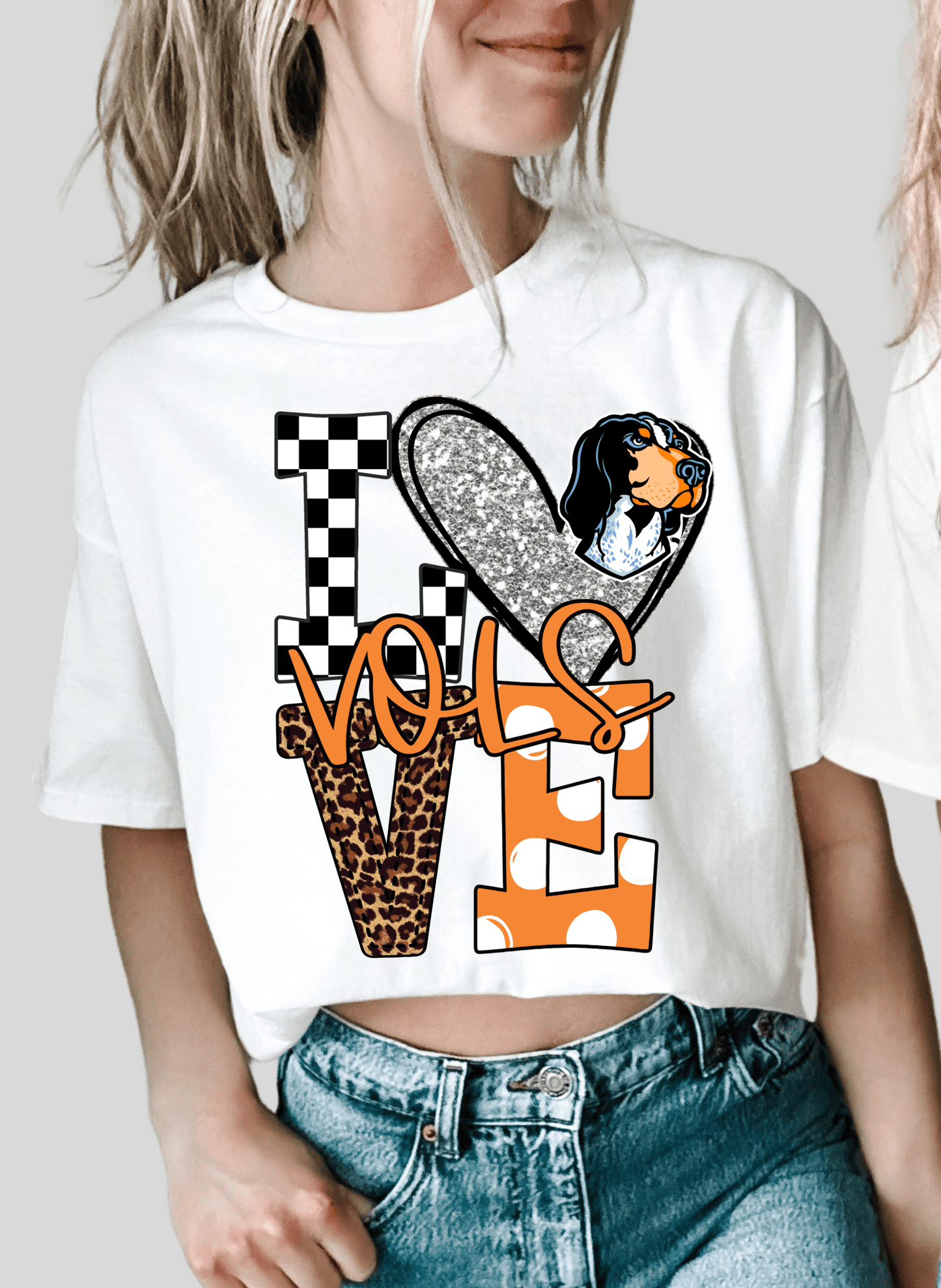 Love Tenn VOLS orange black sports DTF size ADULT DTF TRANSFER PRINT TO ORDER - Do it yourself Transfers