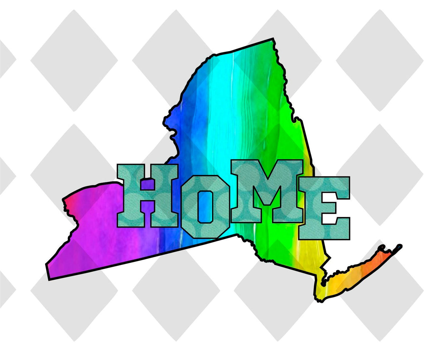 New York STATE HOME png Digital Download Instand Download - Do it yourself Transfers