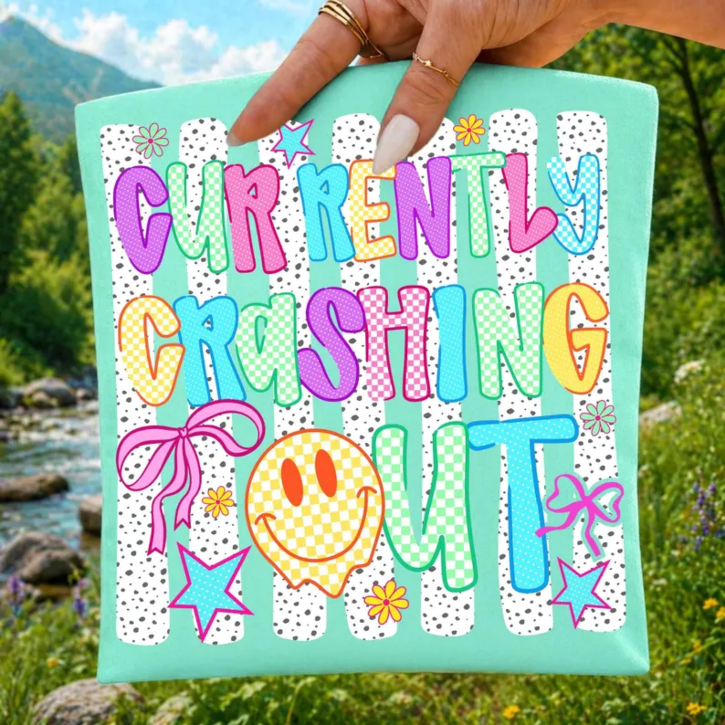 RTS CURRENTLY CRASHING OUT SMILEY DTF DIRECT TO FILM transfers ADULT 10X11.5 - Do it yourself Transfers
