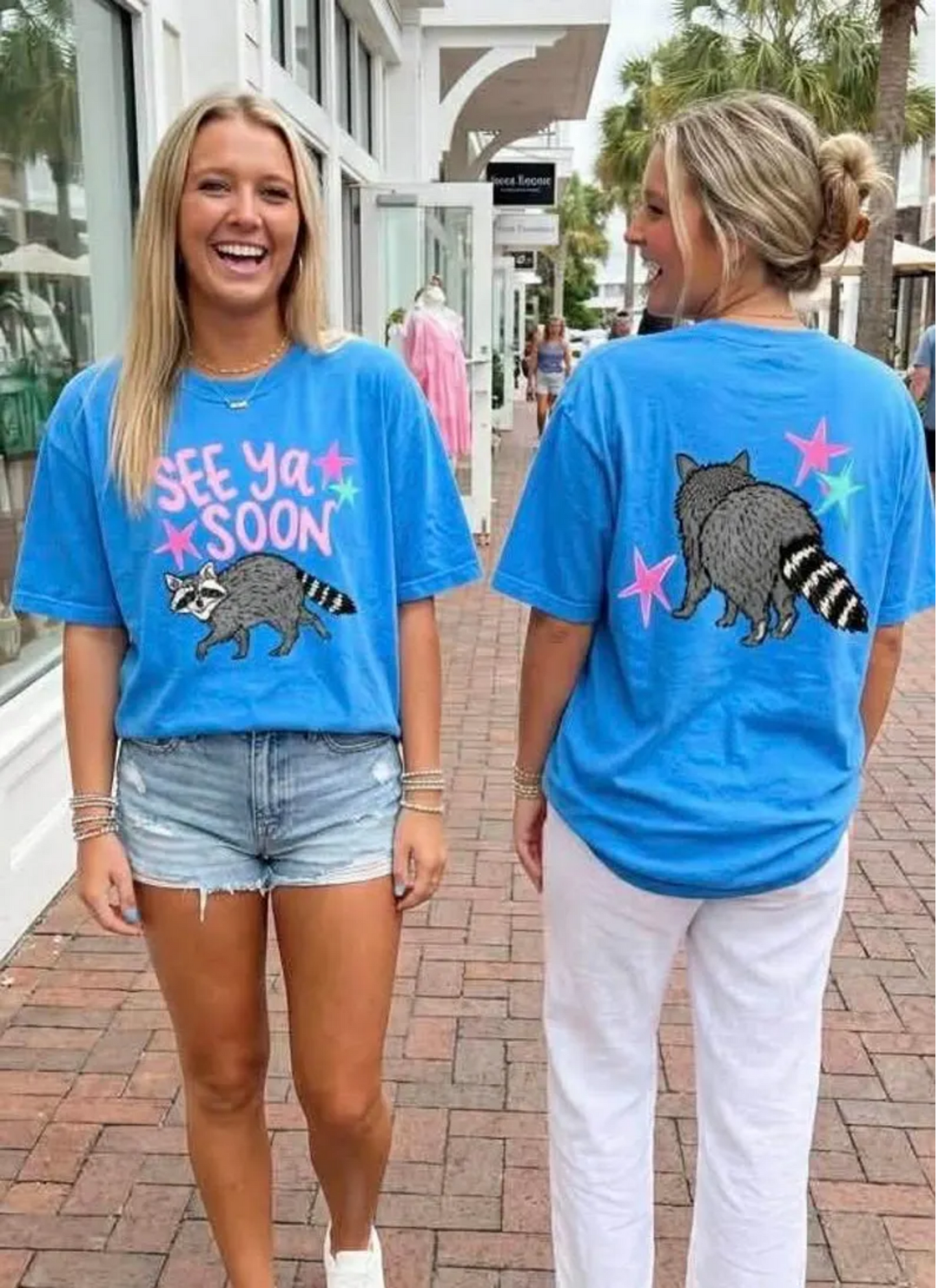 RTS SEE YOU SOON RACCOON DTF DIRECT TO FILM transfers ADULT 10X11.5 INCLUDES FRONT AND BACK - Do it yourself Transfers