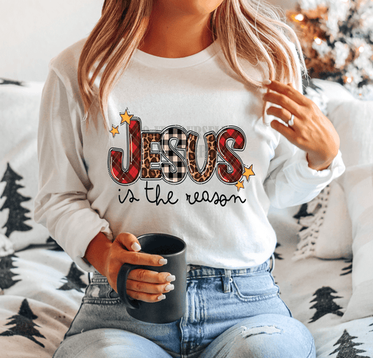 Jesus is the reason stars Christmas Adult size DTF TRANSFER PRINT TO ORDER 133 - Do it yourself Transfers
